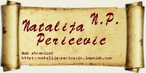 Natalija Peričević vizit kartica